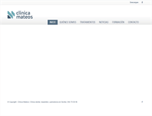 Tablet Screenshot of clinicamateos.com